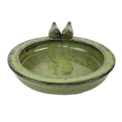 Bebedero para Pajaros Redondo Verde